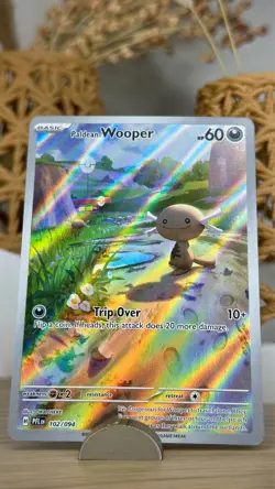Pokemon TCG: Paldean Wooper 102/094 Phantasmal Flames Illustration Rare NM - Image 1