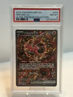 2025 POKEMON MEP PROMO ULTRA-PREMIUM COLLECTION #024 ORICORIO EX PSA 8 - Image 1