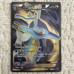 Pokemon XY - Fates Collide Kingdra EX (Full Art) 122/124 Holo Ultra Rare LP - Image 1