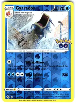 Gyarados Holo Rare Pokemon GO 022/078 LP - Image 1