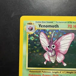 Pokemon Vintage Holo Venomoth Jungle 13/64 WotC - Image 2