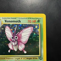 Pokemon Vintage Holo Venomoth Jungle 13/64 WotC - Image 3