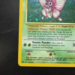Pokemon Vintage Holo Venomoth Jungle 13/64 WotC - Image 5