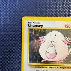 Pokemon Vintage Holo Chansey 3/102 Base Set Wizards Of The Coast 1999 - Image 2