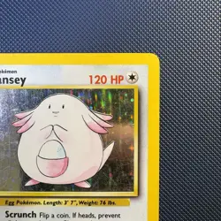 Pokemon Vintage Holo Chansey 3/102 Base Set Wizards Of The Coast 1999 - Image 3