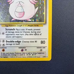 Pokemon Vintage Holo Chansey 3/102 Base Set Wizards Of The Coast 1999 - Image 4