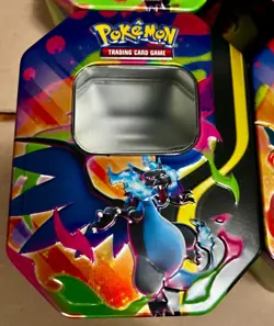 🔥 Pokemon TCG Empty Tin Lot Charizard Lucario Pokeball Storage Collector Set 🔥 - Image 3