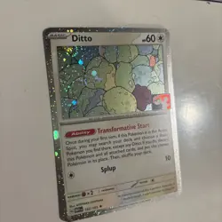 Ditto 132/165 Cosmos Holo Prize Pack Stamped Series 6 Pokemon TCG SWIRL NM - Image 1