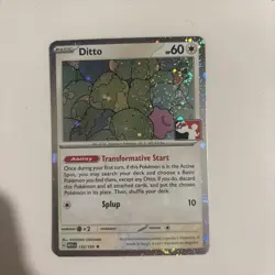 Ditto 132/165 Cosmos Holo Prize Pack Stamped Series 6 Pokemon TCG SWIRL NM - Image 2