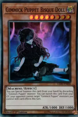 LED5-EN036 GIMMICK PUPPET BISQUE DOLL SUPER RARE 1ST EDITION YuGiOh CARD - Image 1