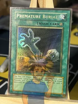 Premature Burial PSV-037 FADED Ultra Rare 1st Edition MISPRINT Near Mint Yugioh - Image 1