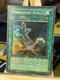 Premature Burial PSV-037 FADED Ultra Rare 1st Edition MISPRINT Near Mint Yugioh - Image 2