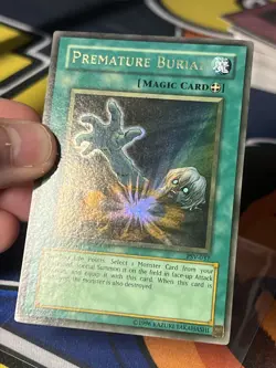 Premature Burial PSV-037 FADED Ultra Rare 1st Edition MISPRINT Near Mint Yugioh - Image 4