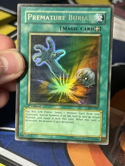 Premature Burial PSV-037 FADED Ultra Rare 1st Edition MISPRINT Near Mint Yugioh - Image 5