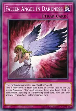 YUGIOH BLGG-EN031 Fallen Angel in Darkness Secret Rare 1st Edition NM - Image 1