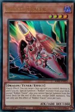 RA05-EN015 ROKKET TRACER ULTRA RARE 1ST EDITION YuGiOh CARD - Image 1