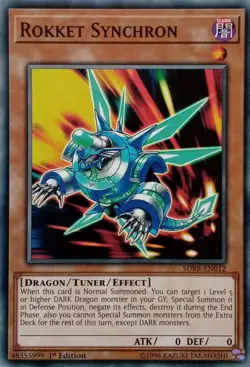 SDRR-EN012 ROKKET SYNCHRON COMMON 1ST EDITION YuGiOh CARD - Image 1