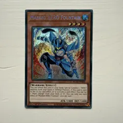 BLGG-EN029 Masked HERO Fountain Secret Rare Yu-Gi-Oh! NEW - Image 1