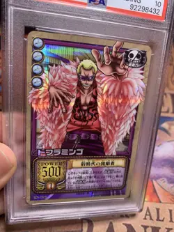 PSA 10 Doflamingo C06 Celestial City Of Gold One Piece Japanese Card 2002 Holo - Image 4
