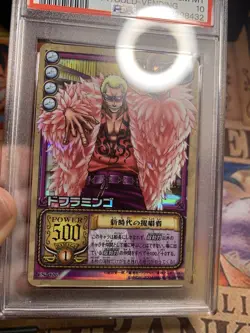 PSA 10 Doflamingo C06 Celestial City Of Gold One Piece Japanese Card 2002 Holo - Image 5