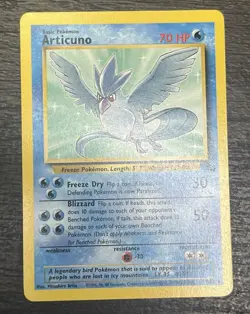 Pokemon Card Articuno 17/62 Fossil-Unlimited Edition Regular - Image 1