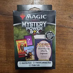Magic MTG Mystery Power Box Sealed | 2 Booster Packs 1 Foreign Pack 1 Promo Card - Image 1