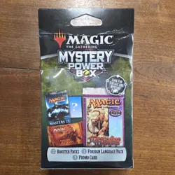 Magic MTG Mystery Power Box Sealed | 2 Booster Packs 1 Foreign Pack 1 Promo Card - Image 2
