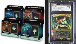 Magic Duskmourn Commander Deck Display Set All 4 Case Sealed & CGC 10 Dr. Eggman - Image 1