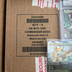 Magic Duskmourn Commander Deck Display Set All 4 Case Sealed & CGC 10 Dr. Eggman - Image 3
