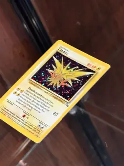 Zapdos Holo Rare Fossil 15/62 Pokemon Card - WOTC 1999 SWIRL - Image 5