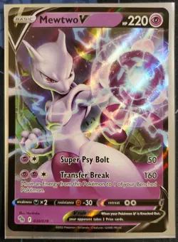 Mewtwo V 030/078 Pokemon GO Holo - Image 1