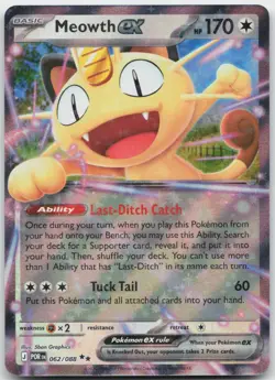 Meowth ex 062/088 Perfect Order Pokemon - Image 1