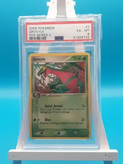 Pokemon PSA 6 Grovyle 7/17 Pop Series 4 Non-Holo 2006 - Image 1