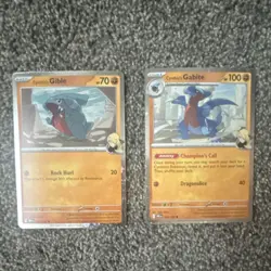 Pokemon Cosmo Holos Cynthia’s Gible 102/182 and Cynthia’s Gabite 103/182 DRI EN - Image 1