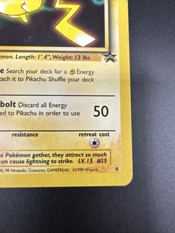 Pikachu - 4 - WB Promo - Pokemon: The First Movie - Near Mint - Image 4