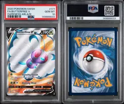 PSA 10 Gem Mint Butterfree V 177/189 Full Art Pokemon TCG 2020 SWSH - Image 3
