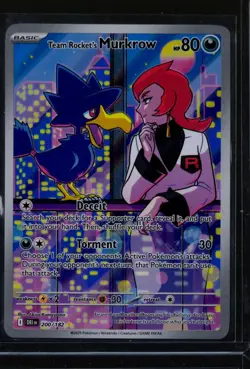 Team Rocket's Murkrow - Pokemon Destined Rivals 200/182 - NM - Image 1