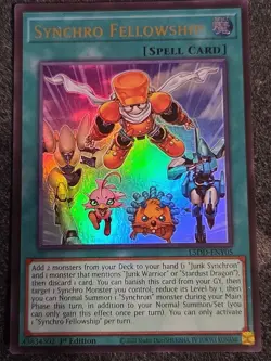 Yugioh Synchro Fellowship Ultra Rare L5DD-ENY05 1st Ed Near Mint - Image 1