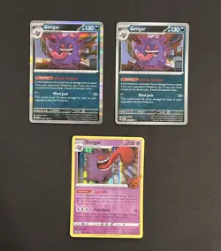 Pokemon Gengar Holo/Reverse Holo Lot 3 Cards Bundle Rare NM No Duplicates - Image 1