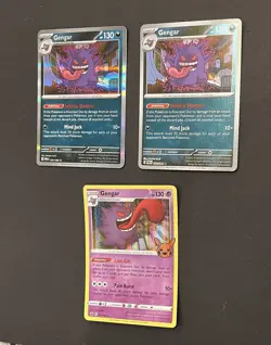 Pokemon Gengar Holo/Reverse Holo Lot 3 Cards Bundle Rare NM No Duplicates - Image 3