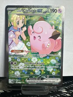 Pokemon TCG Journey Together Lillie's Clefairy EX Card 184/159 Sir - Image 1