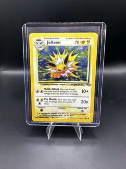 Pokemon Jolteon Jungle 4/64 Holo Rare Unlimited 70HP Stage 1 1999 Card - Image 1