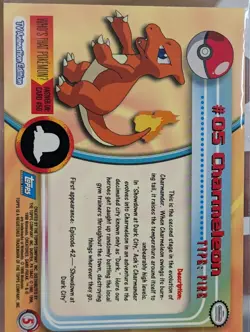 Topps Pokemon Card #05 Charmeleon Blue Logo *1st Print* - Image 5