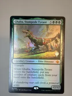 Ghalta, stampede tyrant - English - Foil - MTG Lost cavern of Ixalan promo pack - Image 1