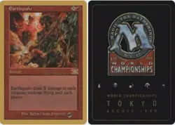 Earthquake - Sideboard - Kai Budde - 1999 ~ Lightly Played World Championship - Image 1