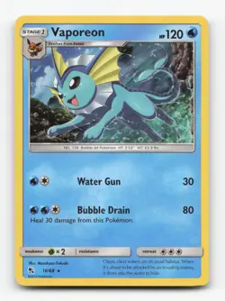 Pokemon TCG - Vaporeon 18/68 Near Mint Holo Rare Hidden Fates - Image 1