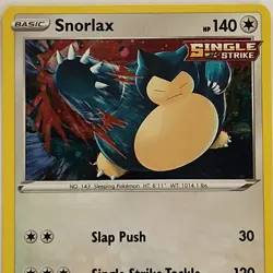 Snorlax Holo Pokemon Sword & Shield Black Star SWSH119 MINT - Image 3