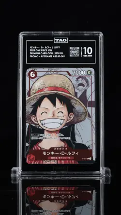 One Piece - Tag 10 - Monkey.d.luffy P-001 25th Premium Collection Japanese US - Image 1