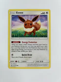 Eevee 101/149 Common Sun & Moon Base Pokemon Card * Near Mint - Image 1