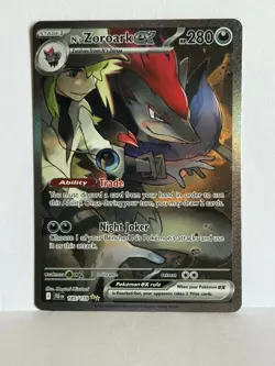 N's Zoroark EX Journey Together SIR 185/159 Full Art Holo English - Image 1